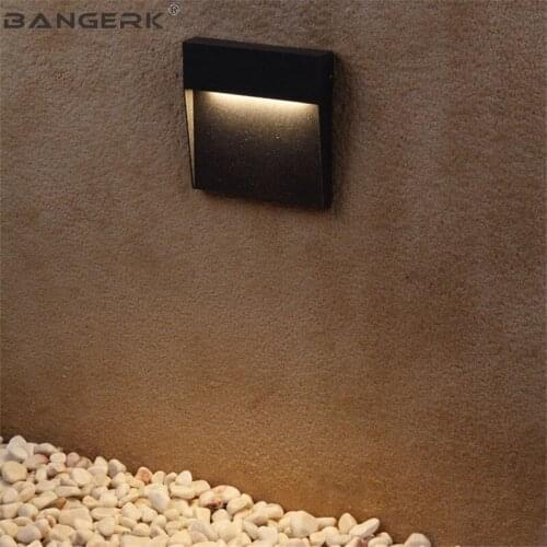 Outdoor LED Wall Light Lamps IP65 Waterproof Modern Wall Sconce Lights Garden Stepping Stairs Art Decor Aluminium Lighting