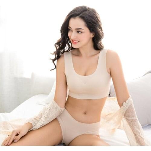 Japanese fashion seamless lace beauty back bra peace underwear sports thin section sports bra set