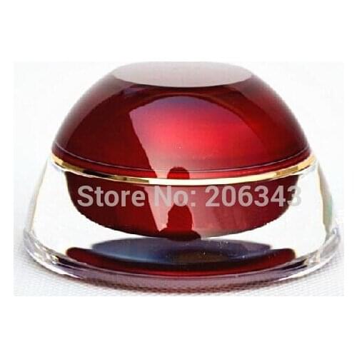 15g red pagoda shape acrylic cream bottle, eyecream jar Cosmetic Packaging