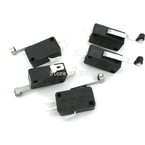 5PCS/LOT Micro Roller Long Handle Lever Arm Normally Open Close Limit Switch KW7-3 ZW7-2
