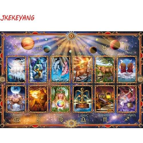 5D DIY square/round Diamond painting Zodiac Cross Stitch Diamond Embroidery Pattern Rhinestone home decor J1128