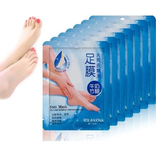 7 Pair / Lot Super Exfoliating Foot Mask Socks For Pedicure Sosu Socks Peeling For Foot feet mask Care Lulanjina Beauty