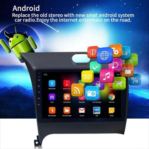 16 GB Android 10.1 Car DVD Player Radio GPS Navi Stereo For KIA Cerato K3 Forte 2013-2018 ARM Cortex A7 quad core 1.3GHz x4