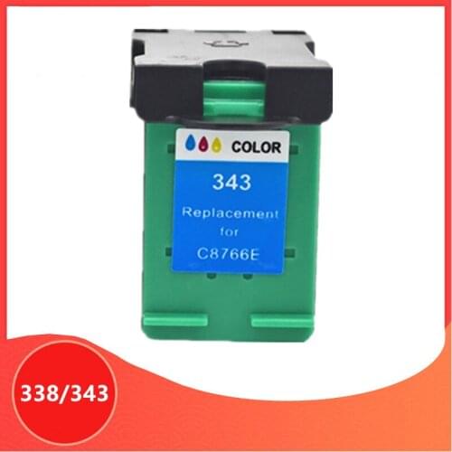Color Replacement for hp 338 343 for hp338 for hp343 Ink Cartridge for hp Deskjet 460C 5740 6520 6540 6840 Photosmart 8150