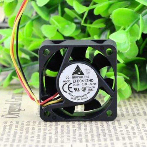 For DELTA ELECTRONICS EFB0412HD 7R49 DC12V 0.12A 4020 4CM 40mm 40x40x20mm 4pin Cooling Fan