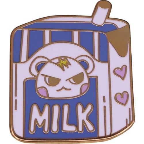 Animal Crossing Marshal Milk Enamel Pin Smug squirrel villager Badge polite marshmallow elf Brooch hes easy to get along with