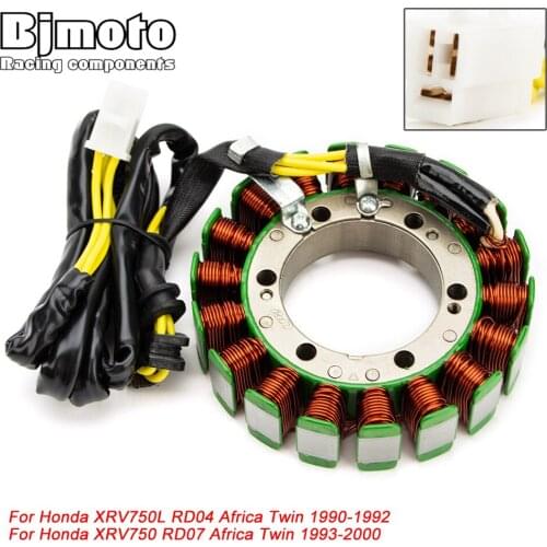 Motorcycle Stator Coil For Honda XRV750 RD07 Africa Twin 1993-2000 XRV750L RD04 Africa Twin 1990-1992 Generator Charging Assy