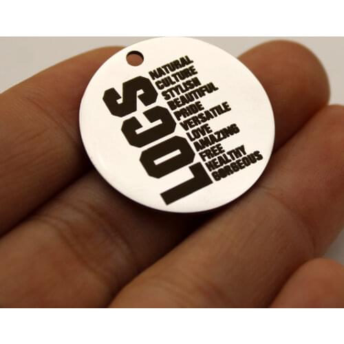 Locs Natural Stylish Beautiful Love Amazing Healthy Charm Stainless Steel Charms High Polish Mirror Surface Pendant 20pcs