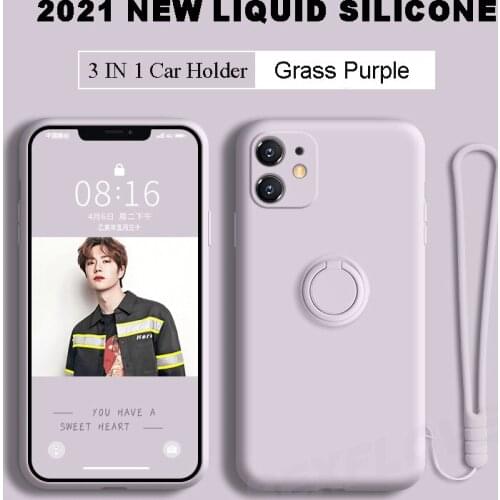 Magnetic Stand Ring Holder Case for IPhone 11 12 Pro Max Mini XR XS Max 6 7 8 Plus SE 2020 12 Mini Case Silicone Back Cover Capa