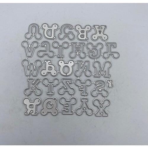 Metal Cutting Dies English Alphabet for DIY Scrapbooking Album Embossing Paper Cards Deco Crafts Die Cuts