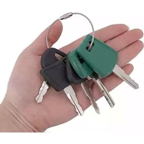 5Pcs Heavy Equipment Ignition Keys/Heavy Equipment Key Set with Laser Cut Key for Volvo Excavator, Haul Trucks,Loader More