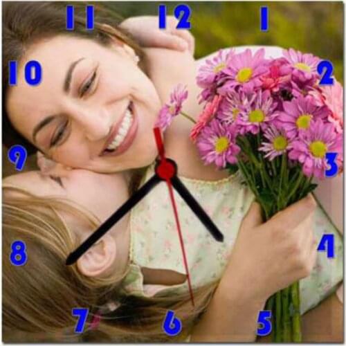 HLO 2021 Personalized Sublimation Ceramic Wall Clock 15x15cm Square Photo Printed Decorative Gift Idea Trendy Modern Good Price