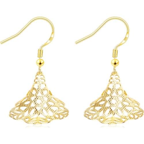 New Arrival Gold Color Earrings for Women Damen - ohrring Wholesale Cute Style Fashion Trendsetting