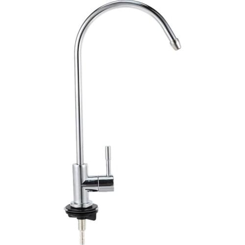 New 1/4 Inch Chrome Drinking Water Filter Faucet Reverse Osmosis Sink Kitchen Tap