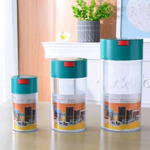 3 volume plastic storage container jar box airtight for coffee tea herb powder tobacco weed stash can Canister fresh press air