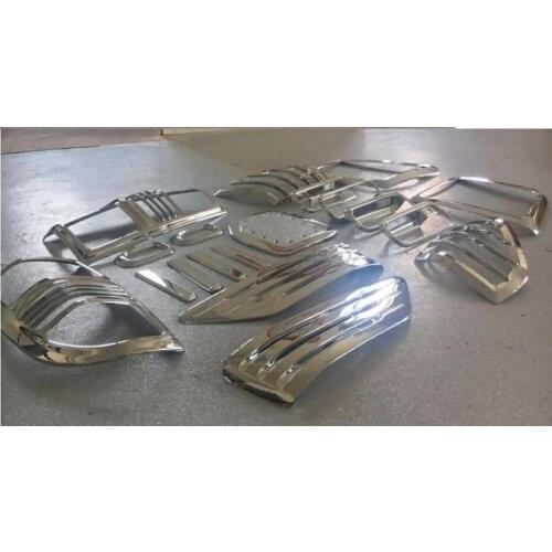 Complete Full Set of Exterior Chrome accessories with 3M Tape fits For TOYOTA PRADO FJ90 3400 2000 chrome car accessories19pcs