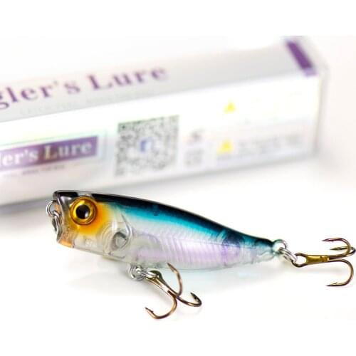 Countbass Popper Fishing Lure 42mm 3.5g Isca Artificial Topwater Hard Bait Bass Leurre Peche for Freshwater Bass Pike Trout