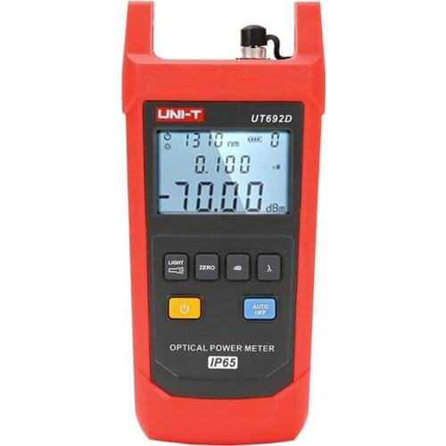 UNI-T UT692D Handheld Optical Power Meter Measurement Range -70 to 10dBm IP65 Professional Tester with Backlight