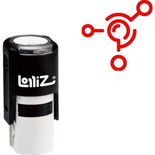 LolliZ Connection Self-Inking Rubber Stamp - Modern Symbol Series