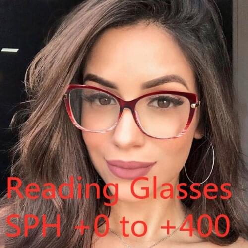 ZAOLIHU Anti Blue Light Women Reading Glasses Red Cat Eye Lady Eyeglass Adult Computer Optical Frames Round Vintage Men Eyewear