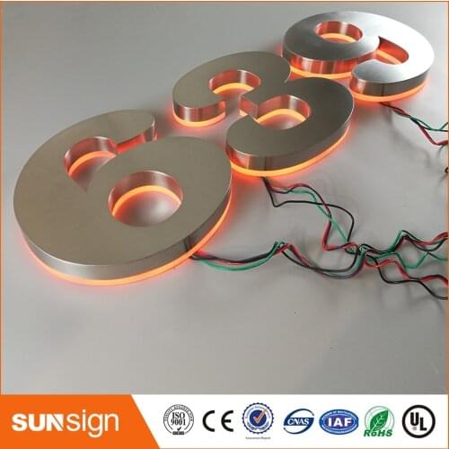 #1 Stainless Steel Mount Screw Door Plate 10pcs/lot House Number Brand New