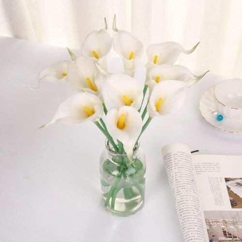 10 Pcs Calla Lily Artifical Flower Party Festival Decoration Flower Home Essential Bouquet Beautiful Artifical Flowers