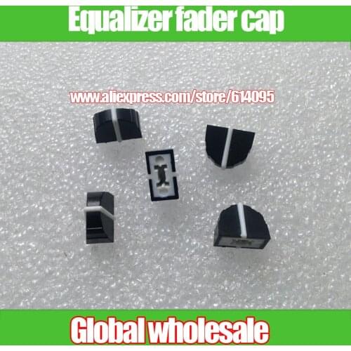60pcs black DBX2231 equalizer fader cap / 11MMX9MM hole 4MM potentiometer fader knob cap