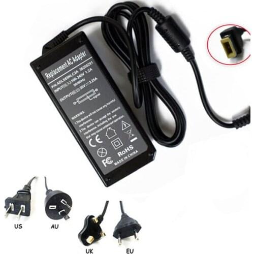 AC Adapter Charger for Lenovo Essential G Series Models Rectangle Plug Tip 65w Notebook Power Supply Cord