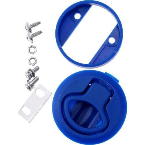 Locking Flush Cabinet Pull Embedded Circular Plastic Furniture Handle Universal Camper Trailer Boat Door Latch Hatch Lift Knobs