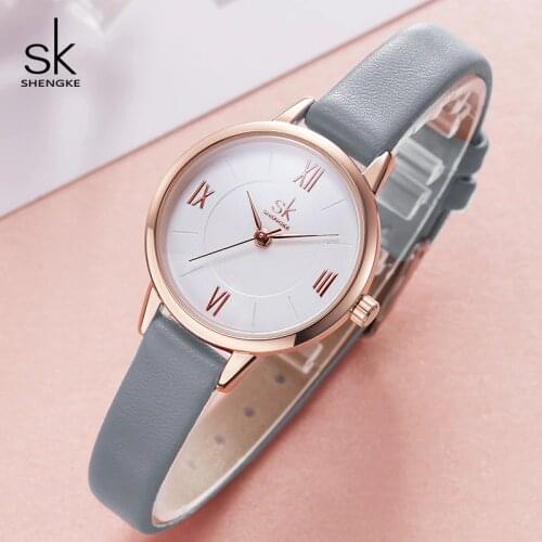 Shengke new arrival women watches Fashion wrist watch ladies watch Leather strap Relogio Feminino Japanese Quartz Movement