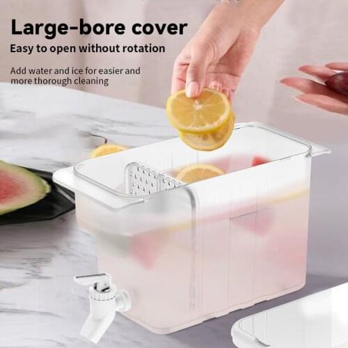 4500ml Food-grade PP Cold Kettle With Faucet Household Refrigerator Lemonade Drink Maker Cold Water Bottle Drinkware For Kitchen