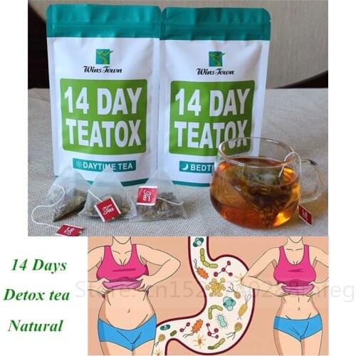 14days100% Pure Natural Detox Tea Bags Colon Cleanse Fat Burn Weight Loss Tea Man Women Tea Belly Slimming Tea Anti Cellulite