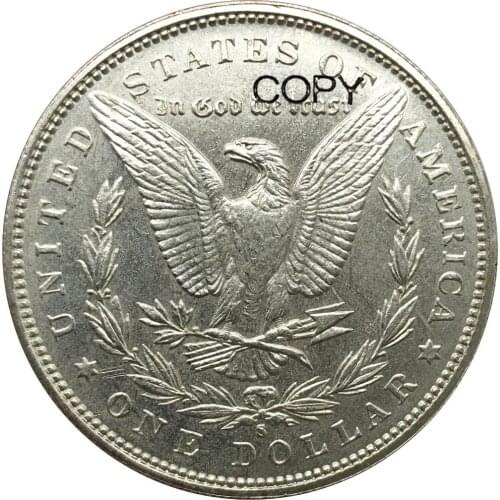 1886 s United States 1 One Dollar Morgan Dollar Cupronickel Silver Plated Copy Coins