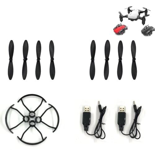D2 Mini Drone With RC Drone Accessories Original Spare Parts Propeller Bladetection+Protective Frame+USB Charging Line for D2