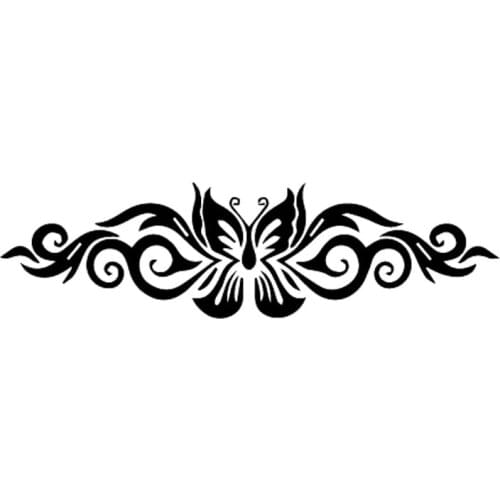 PLAY COOL Butterfly Tribal Tattoo Car Sticker Automobiles Motorcycles Exterior Accessories Vinyl Decals for Toyota Honda Lada Vw