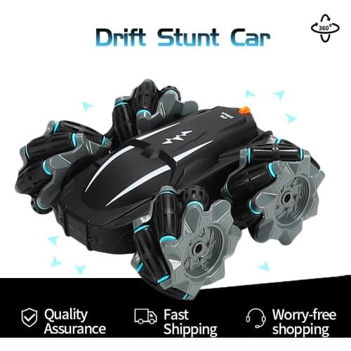 2021 New 360° Rotating Remote Control RC Car 4WD 2.4G Drift Stunt Car High Speed Climbing Off-road Racing Car Toy Kids Gift