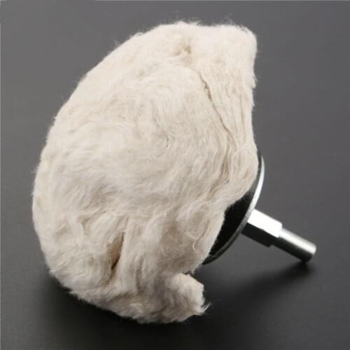 New 3'' Cotton Dome Polishing Buffing Wheel Polish Drill 1/4'' Shank Brush