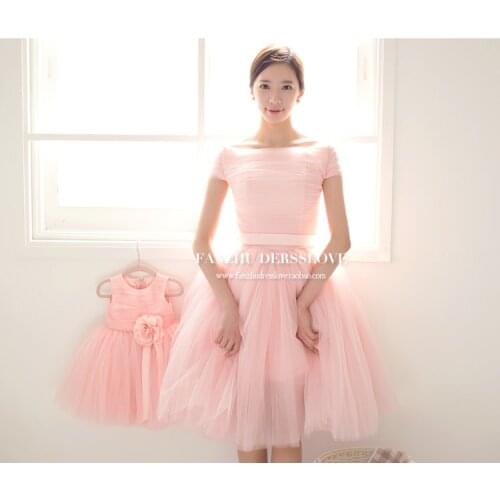 Mummy and Daughter Dresses mother daughter gowns mommy and me dresses matching 2019 new