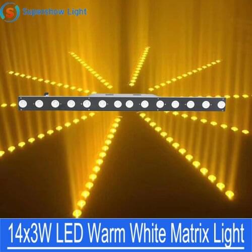 Professional Stage DJ Light 14X3W Warm White Led Matrix Light LED Strip Wall Washer Light Blinder for DJ