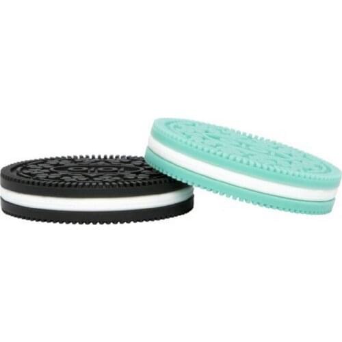 OiOi Cookie Black&Green Teether 2 Pieces