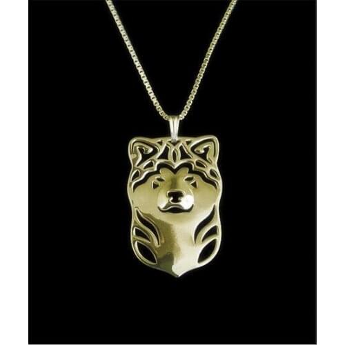 Drop shipping-Japanese Akita Inu Pendant Necklace