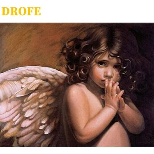 DROFE DIY Frame Painting By Numbers modern mural acrylic pigment unique home decoration hand painted gift 40x50cm Lactation