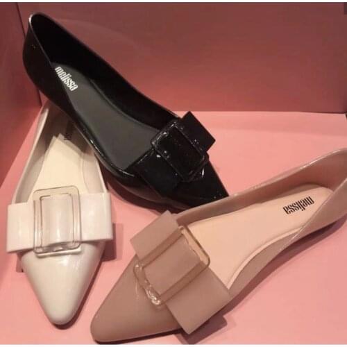 2021 New Ladies Simple Pointed Toe Square Knot Shoes Flat Belt Buckle Beach Women Shoes Fashion Soft Bottom Sandals SM010