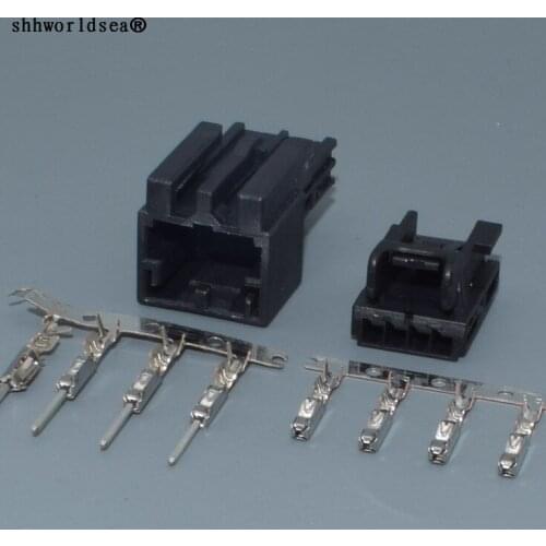 Shhworldsea 4 Pin/Way 0.6mm Male Female Door Lifter Switch Plug Connector For AUDI VW SKODA 8K0 973 754 8K0 972 994