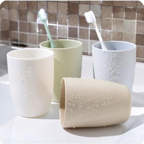 2pcs Portable Simple Creative Toothbrush Cup Bathroom Tumbler Mouthwash Travel Toothbrush Holder Children Bathroom
