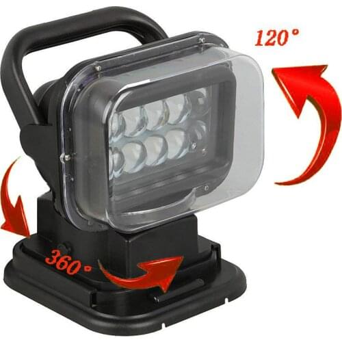LED523 50w LED Search Light Remote 360° Control with Magnetic Base Rudder Suction lantsun