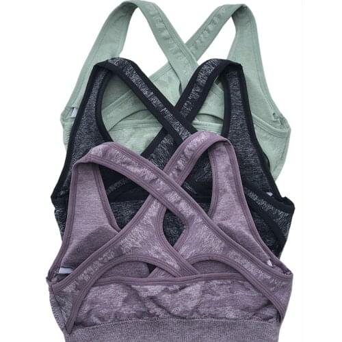 Fashion Vest-style Yoga Top Quick-drying Running Sujetador Deportivo Breathable Sport Bra New Shaped Gathering Fitness Clothing