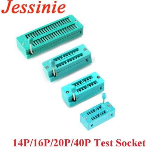 IC Sockets IC lock seat Test Universal Test Socket Narrow 14Pin/16Pin/20Pin/40Pin ZIF Socket 14P/16P/20P/40P