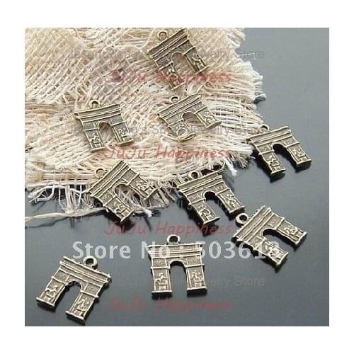 20pcs 14*18mm Fashion Alloy Charm New Bronze Triumphal Arch Charm Fit Necklace ap1160
