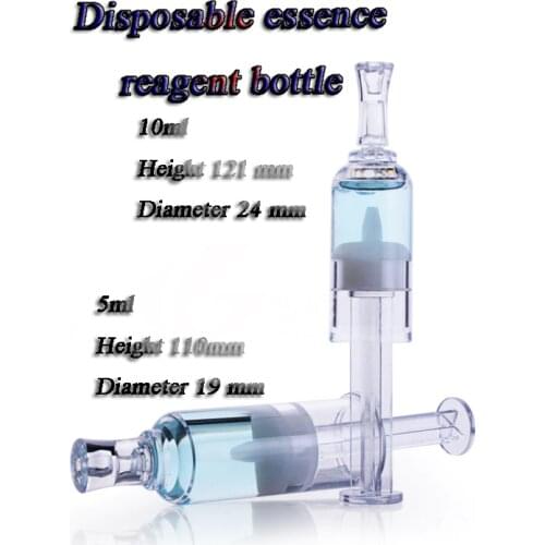 200pcs/lot capacity 10ml Essence disposable reagent bottles, syringes liquid reagent bottle bottle-grade essence